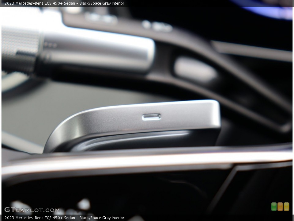 Black/Space Gray Interior Transmission for the 2023 Mercedes-Benz EQS 450+ Sedan #146381767