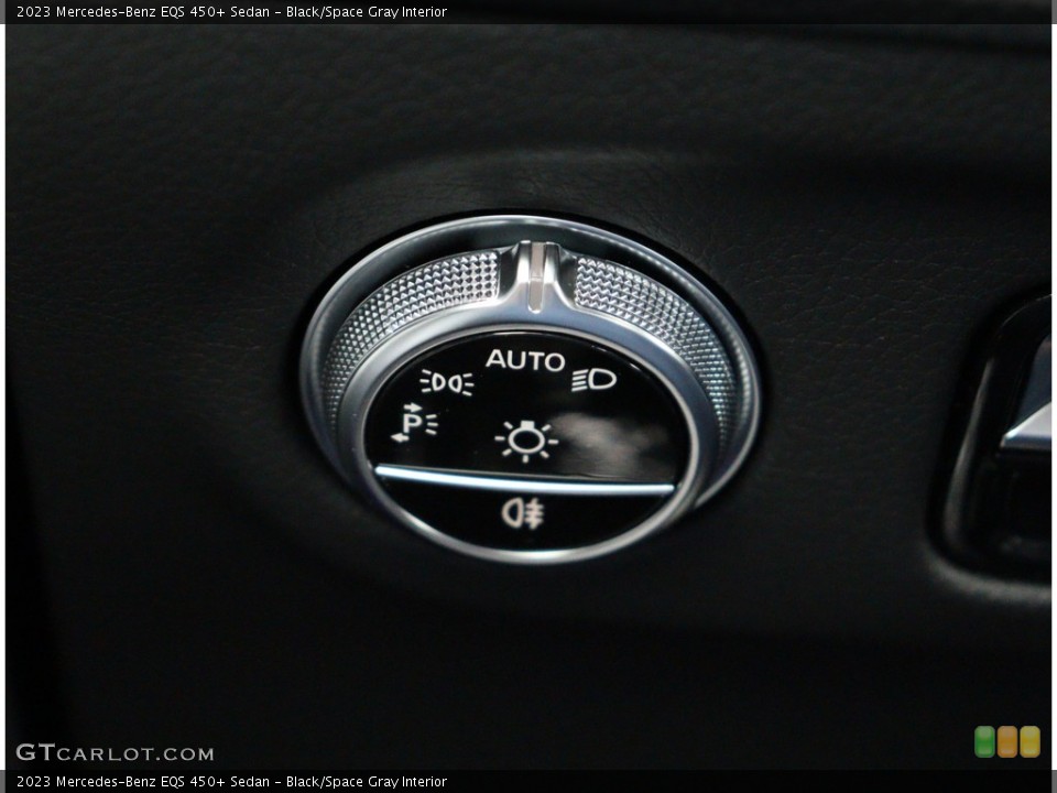 Black/Space Gray Interior Controls for the 2023 Mercedes-Benz EQS 450+ Sedan #146381865