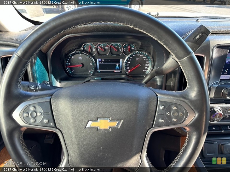 Jet Black Interior Steering Wheel for the 2015 Chevrolet Silverado 1500 LTZ Crew Cab 4x4 #146383323