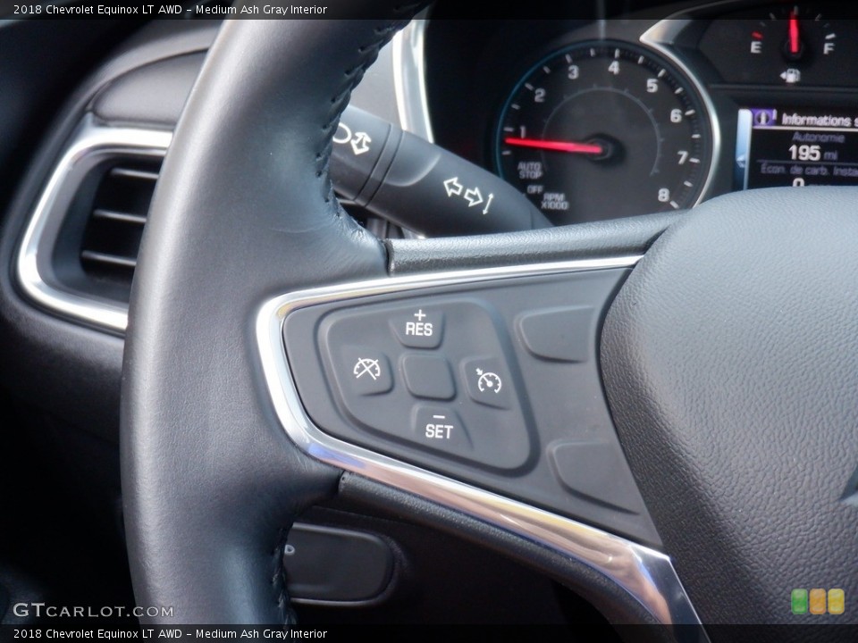 Medium Ash Gray Interior Steering Wheel for the 2018 Chevrolet Equinox LT AWD #146383464