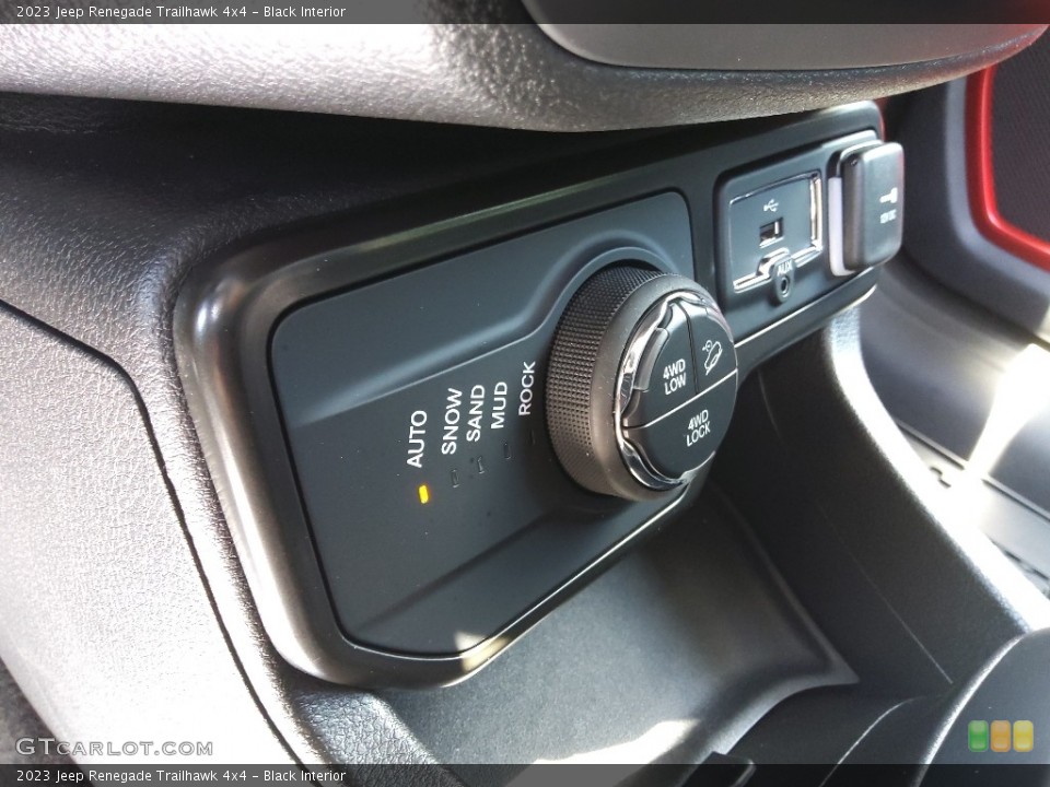 Black Interior Controls for the 2023 Jeep Renegade Trailhawk 4x4 #146383871