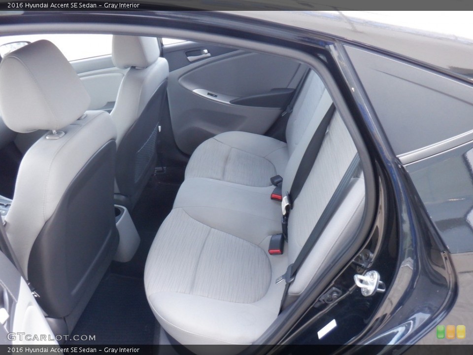 Gray Interior Rear Seat for the 2016 Hyundai Accent SE Sedan #146384510