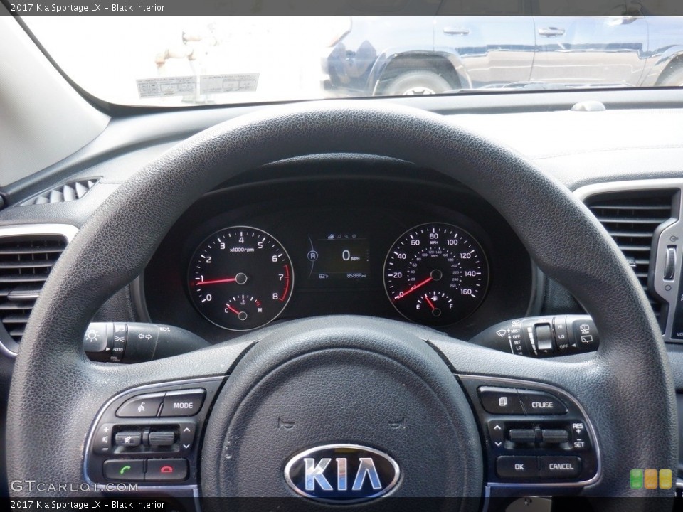 Black Interior Steering Wheel for the 2017 Kia Sportage LX #146385088
