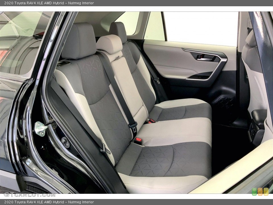 Nutmeg Interior Rear Seat for the 2020 Toyota RAV4 XLE AWD Hybrid #146385858