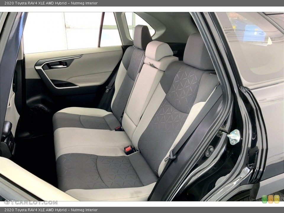 Nutmeg Interior Rear Seat for the 2020 Toyota RAV4 XLE AWD Hybrid #146385867