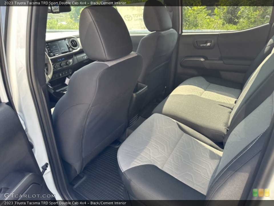 Black/Cement Interior Rear Seat for the 2023 Toyota Tacoma TRD Sport Double Cab 4x4 #146386263