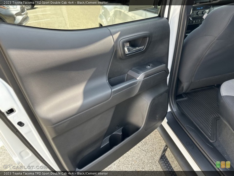 Black/Cement Interior Door Panel for the 2023 Toyota Tacoma TRD Sport Double Cab 4x4 #146386269