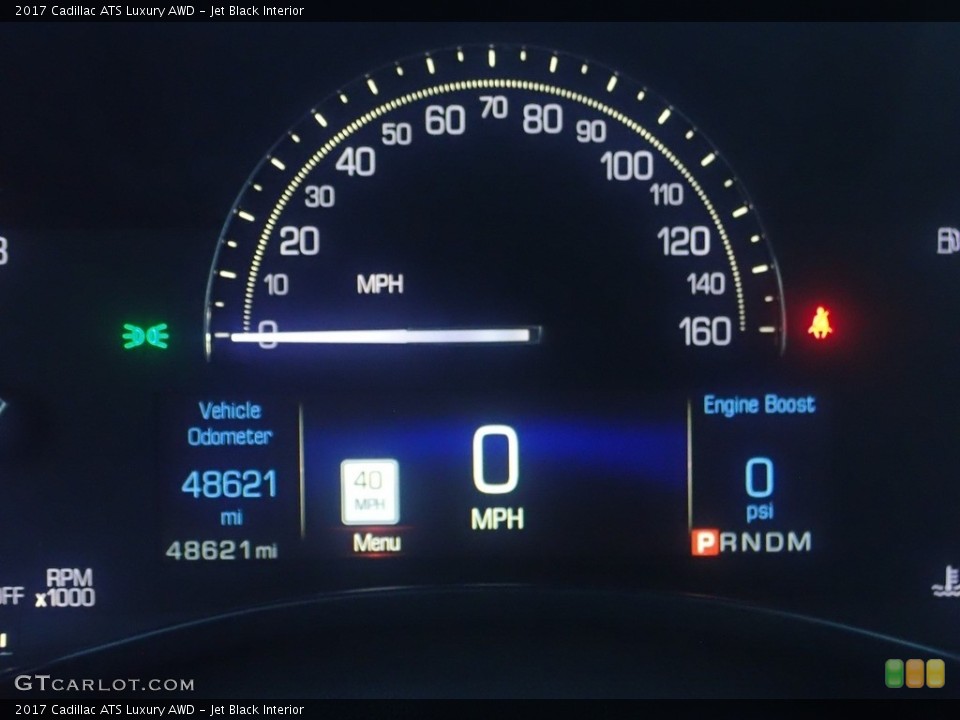 Jet Black Interior Gauges for the 2017 Cadillac ATS Luxury AWD #146387237