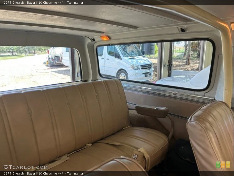 Tan Interior Rear Seat for the 1975 Chevrolet Blazer K10 Cheyenne 4x4 #146387334