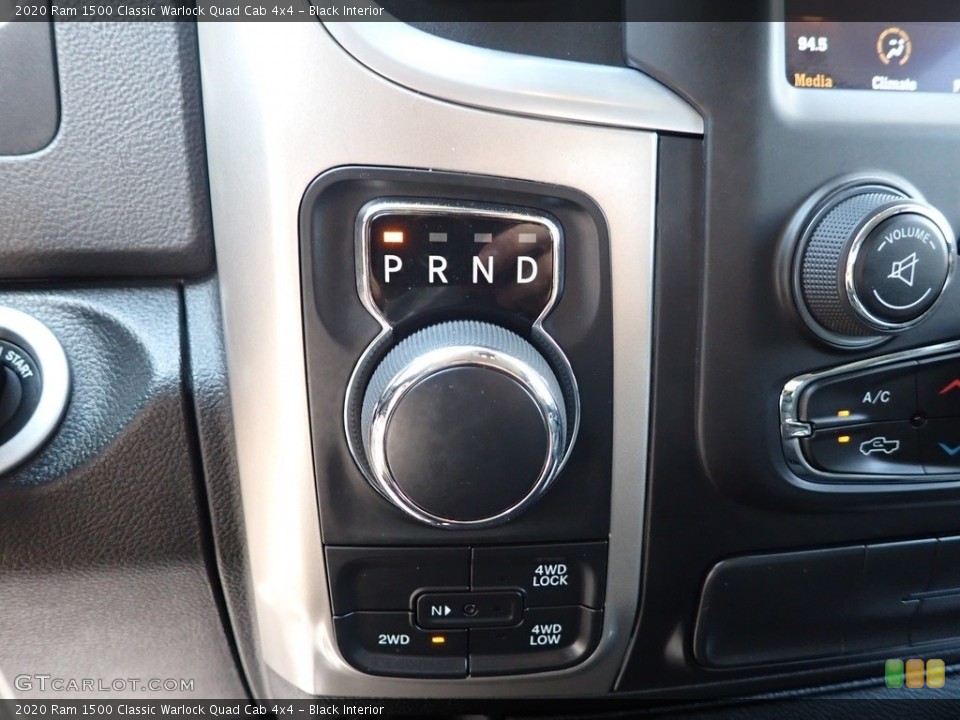 Black Interior Transmission for the 2020 Ram 1500 Classic Warlock Quad Cab 4x4 #146388023