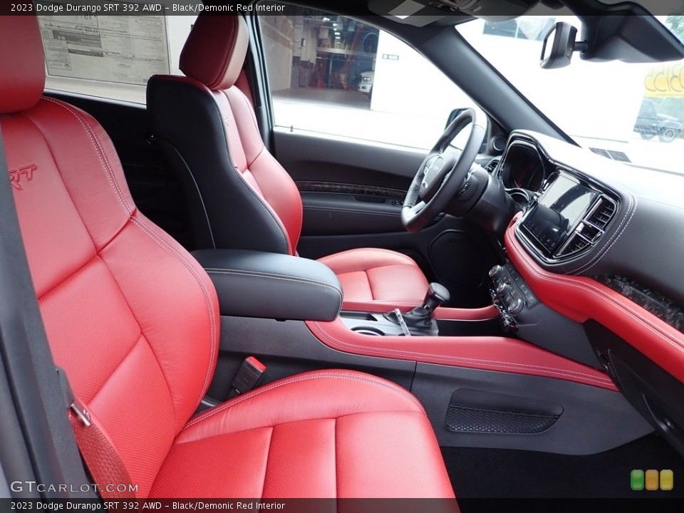 Black/Demonic Red Interior Front Seat for the 2023 Dodge Durango SRT 392 AWD #146388312