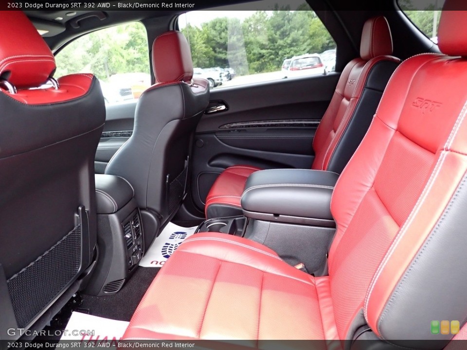 Black/Demonic Red Interior Rear Seat for the 2023 Dodge Durango SRT 392 AWD #146388359
