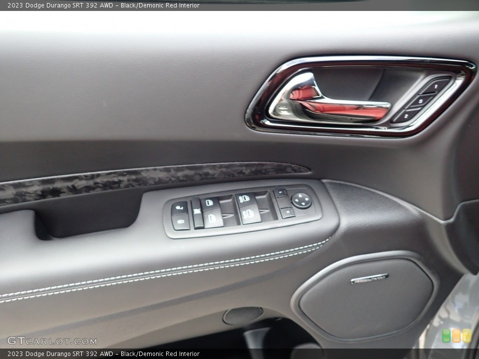 Black/Demonic Red Interior Door Panel for the 2023 Dodge Durango SRT 392 AWD #146388406