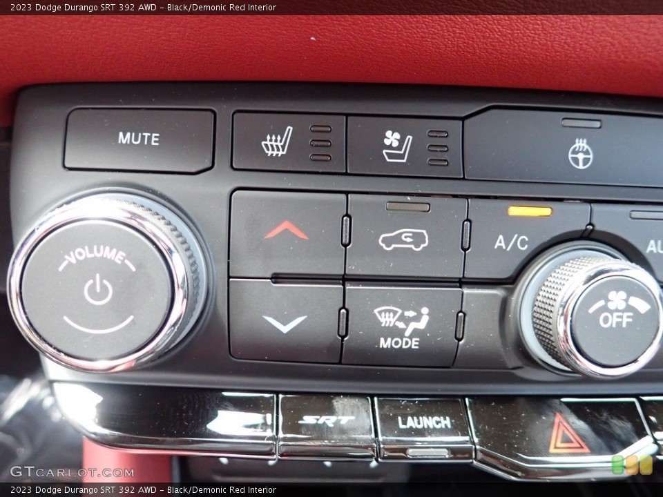 Black/Demonic Red Interior Controls for the 2023 Dodge Durango SRT 392 AWD #146388527