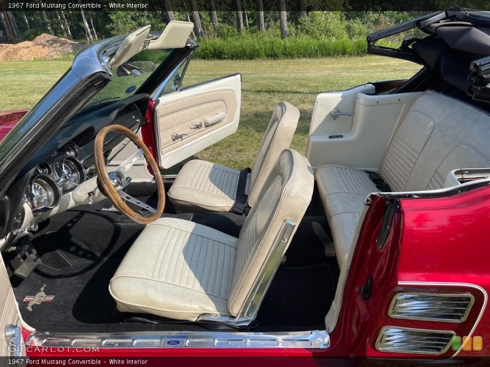 White Interior Photo for the 1967 Ford Mustang Convertible #146388640