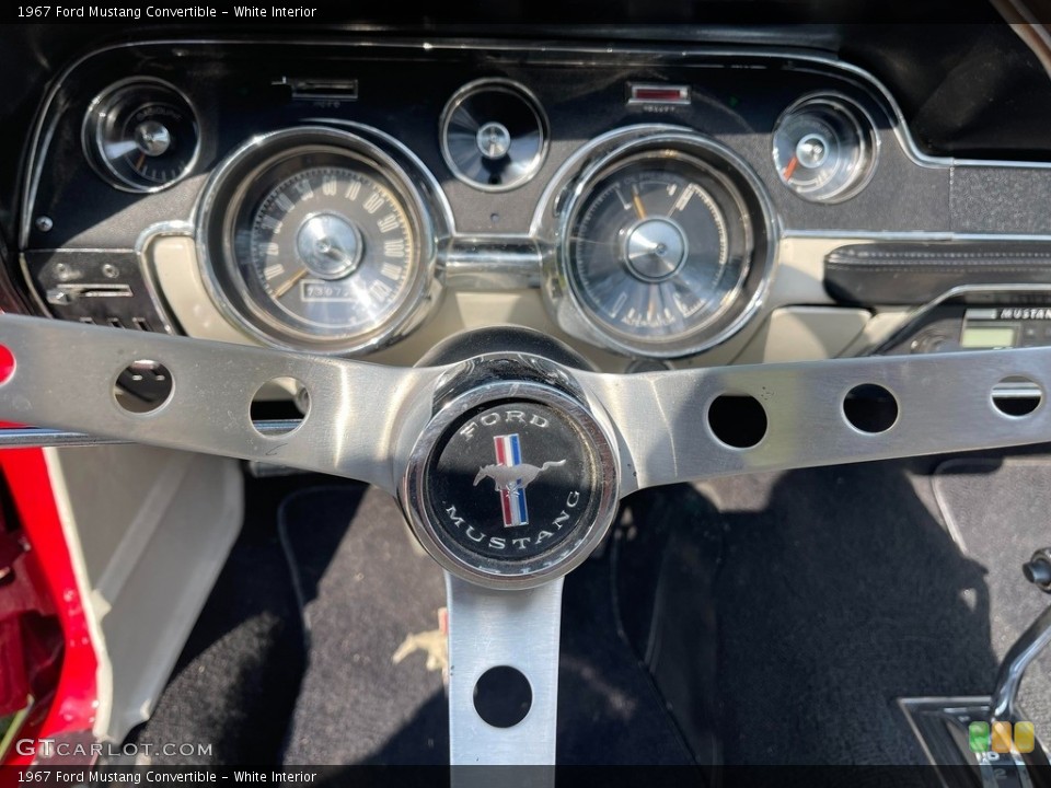 White Interior Gauges for the 1967 Ford Mustang Convertible #146388718