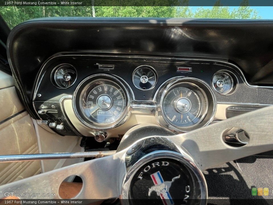 White Interior Gauges for the 1967 Ford Mustang Convertible #146388743