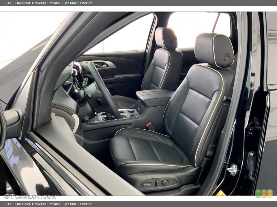 Jet Black Interior Front Seat for the 2022 Chevrolet Traverse Premier #146388893