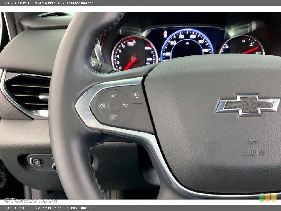 Jet Black Interior Steering Wheel for the 2022 Chevrolet Traverse Premier #146388963