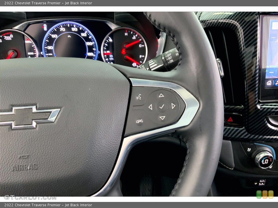 Jet Black Interior Steering Wheel for the 2022 Chevrolet Traverse Premier #146388985