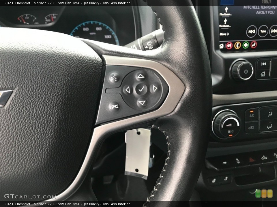 Jet Black/­Dark Ash Interior Steering Wheel for the 2021 Chevrolet Colorado Z71 Crew Cab 4x4 #146391122