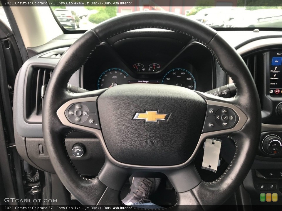 Jet Black/­Dark Ash Interior Steering Wheel for the 2021 Chevrolet Colorado Z71 Crew Cab 4x4 #146391128