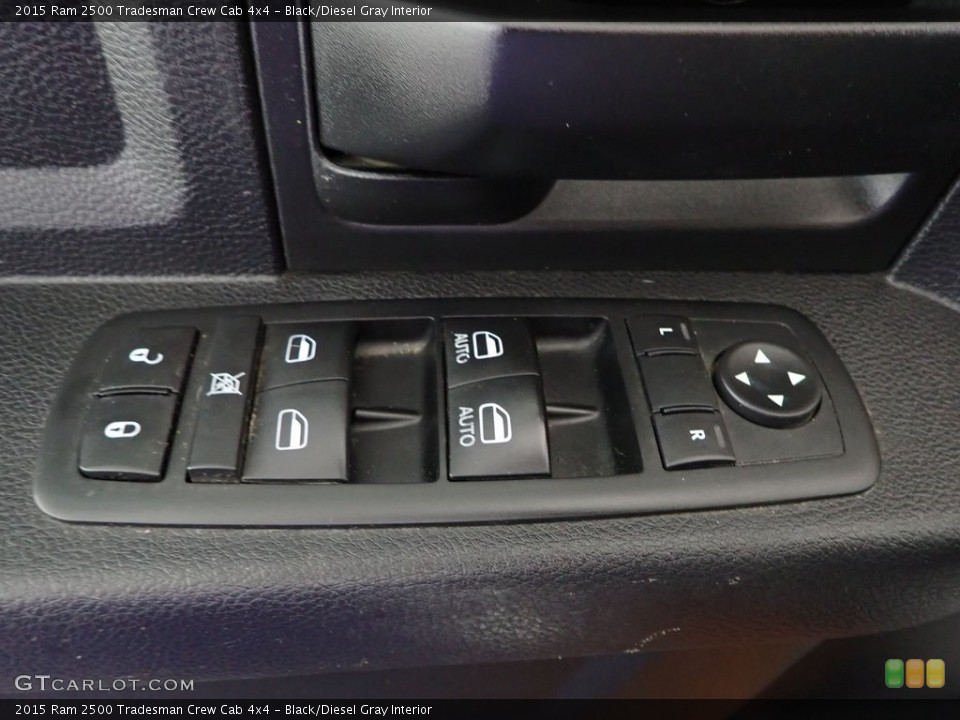 Black/Diesel Gray Interior Door Panel for the 2015 Ram 2500 Tradesman Crew Cab 4x4 #146392142