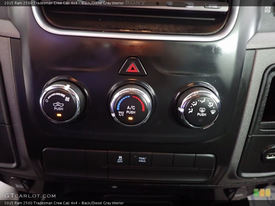 Black/Diesel Gray Interior Controls for the 2015 Ram 2500 Tradesman Crew Cab 4x4 #146392205