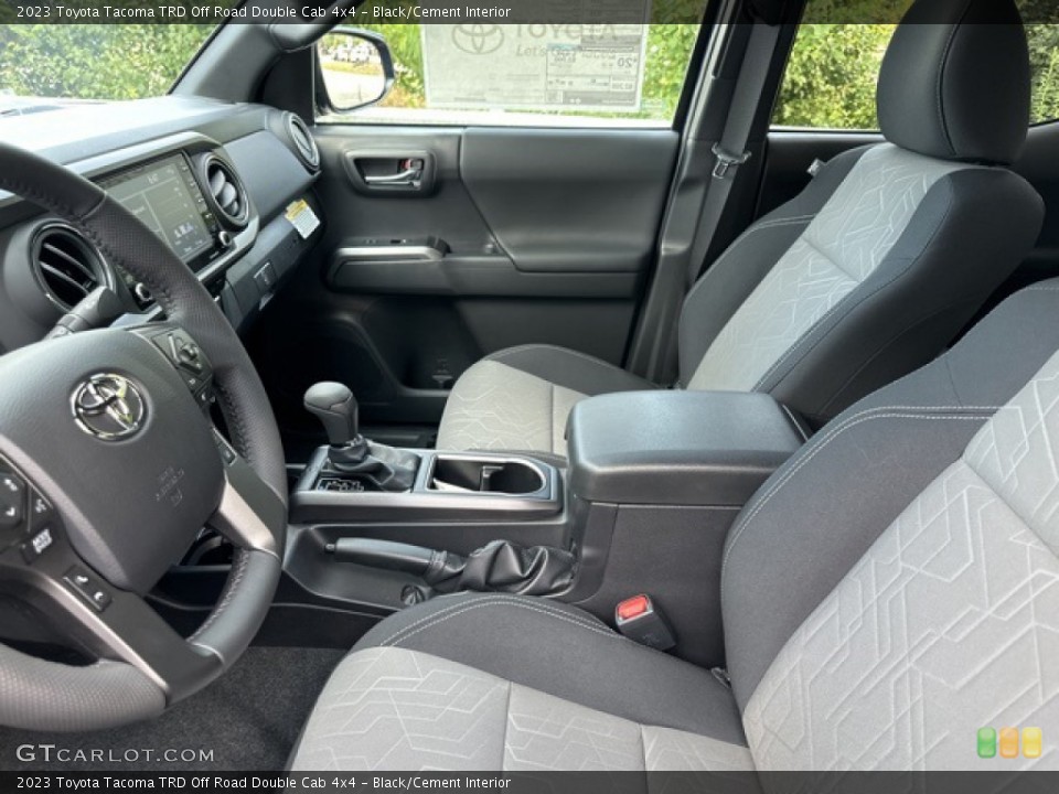Black/Cement Interior Front Seat for the 2023 Toyota Tacoma TRD Off Road Double Cab 4x4 #146392769