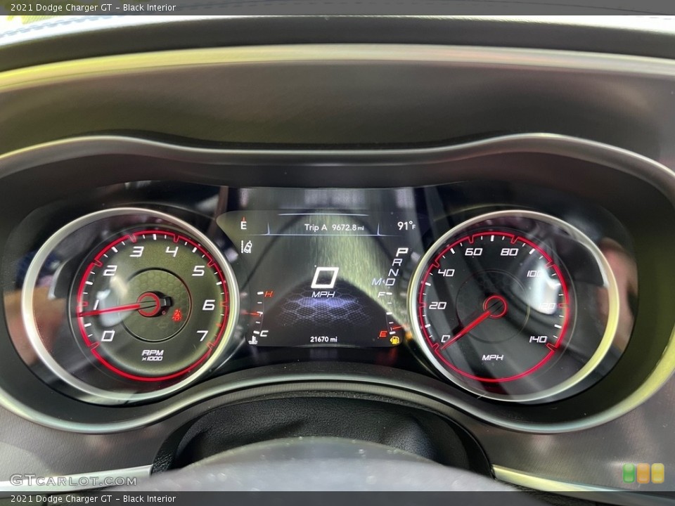 Black Interior Gauges for the 2021 Dodge Charger GT #146392841