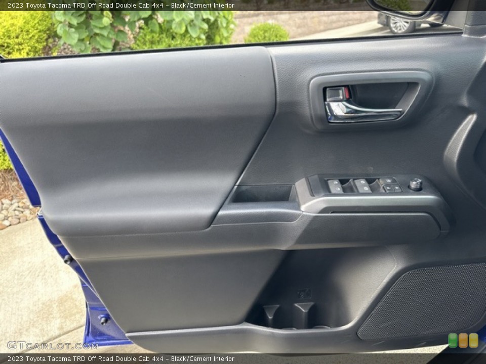 Black/Cement Interior Door Panel for the 2023 Toyota Tacoma TRD Off Road Double Cab 4x4 #146392982
