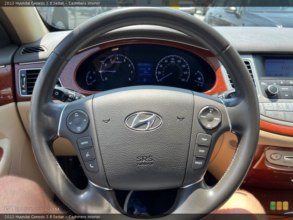 Cashmere Interior Steering Wheel for the 2013 Hyundai Genesis 3.8 Sedan #146393357