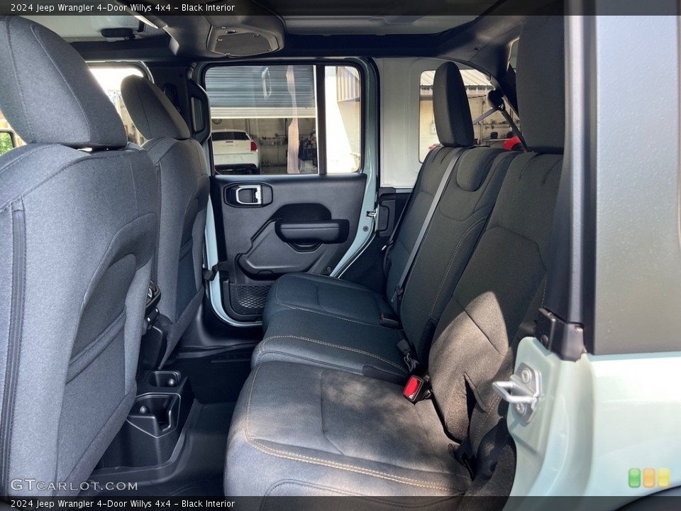 Black Interior Rear Seat for the 2024 Jeep Wrangler 4-Door Willys 4x4 #146393645
