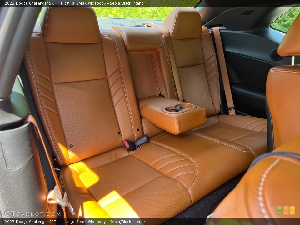 Sepia/Black Interior Rear Seat for the 2023 Dodge Challenger SRT Hellcat JailBreak Widebody #146393977