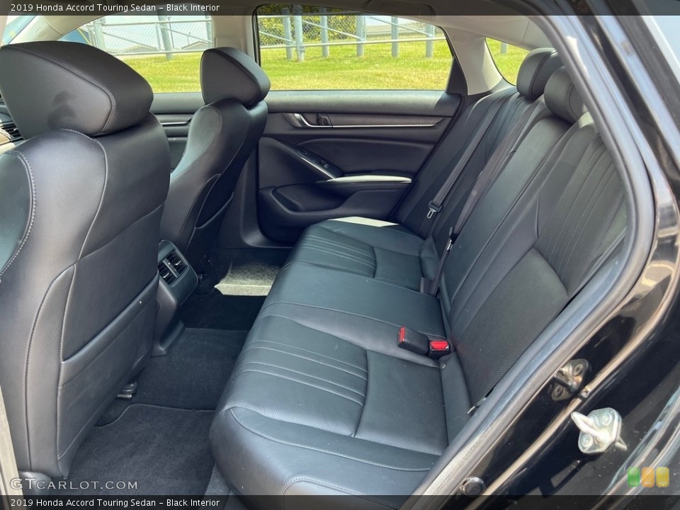 Black Interior Rear Seat for the 2019 Honda Accord Touring Sedan #146394056