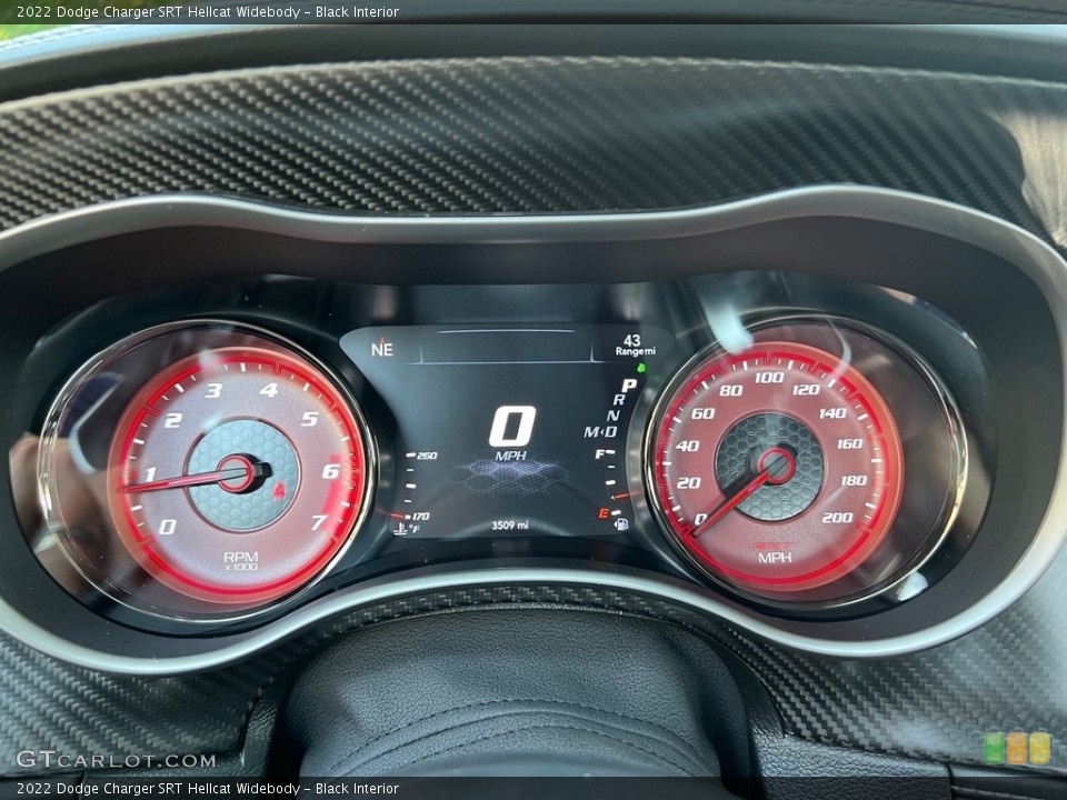 Black Interior Gauges for the 2022 Dodge Charger SRT Hellcat Widebody #146394419