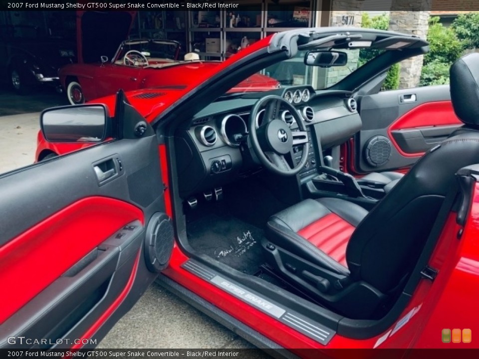 Black/Red Interior Photo for the 2007 Ford Mustang Shelby GT500 Super Snake Convertible #146394441