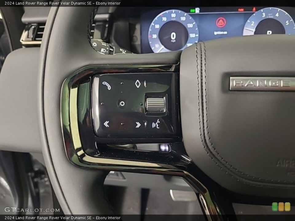 Ebony Interior Steering Wheel for the 2024 Land Rover Range Rover Velar Dynamic SE #146395008