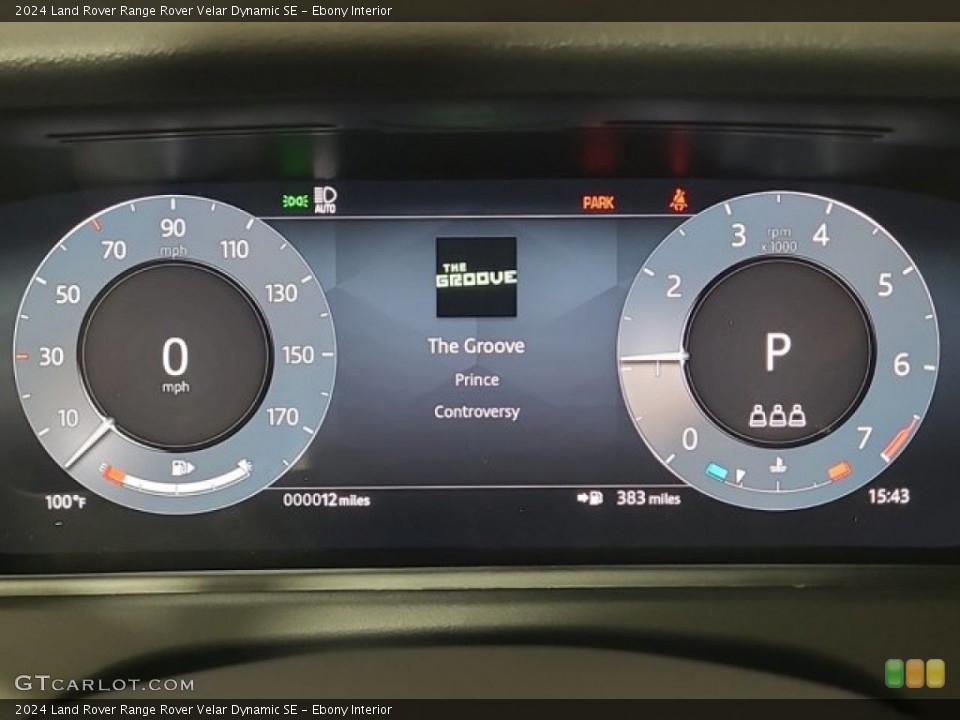 Ebony Interior Gauges for the 2024 Land Rover Range Rover Velar Dynamic SE #146395132