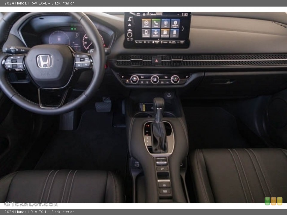 Black Interior Dashboard for the 2024 Honda HR-V EX-L #146397271