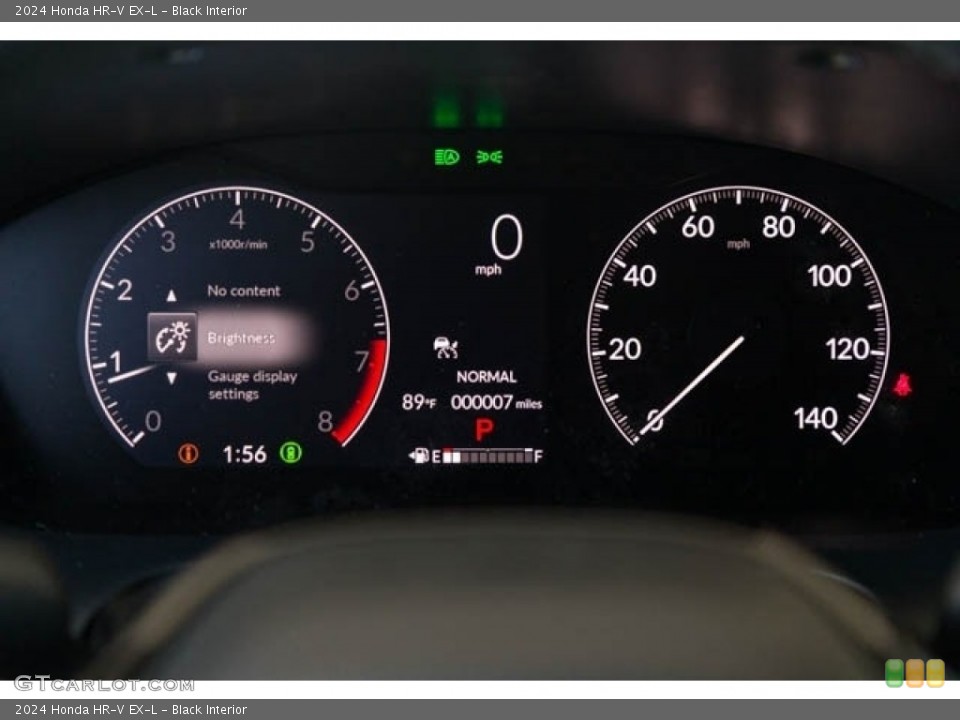 Black Interior Gauges for the 2024 Honda HR-V EX-L #146397279