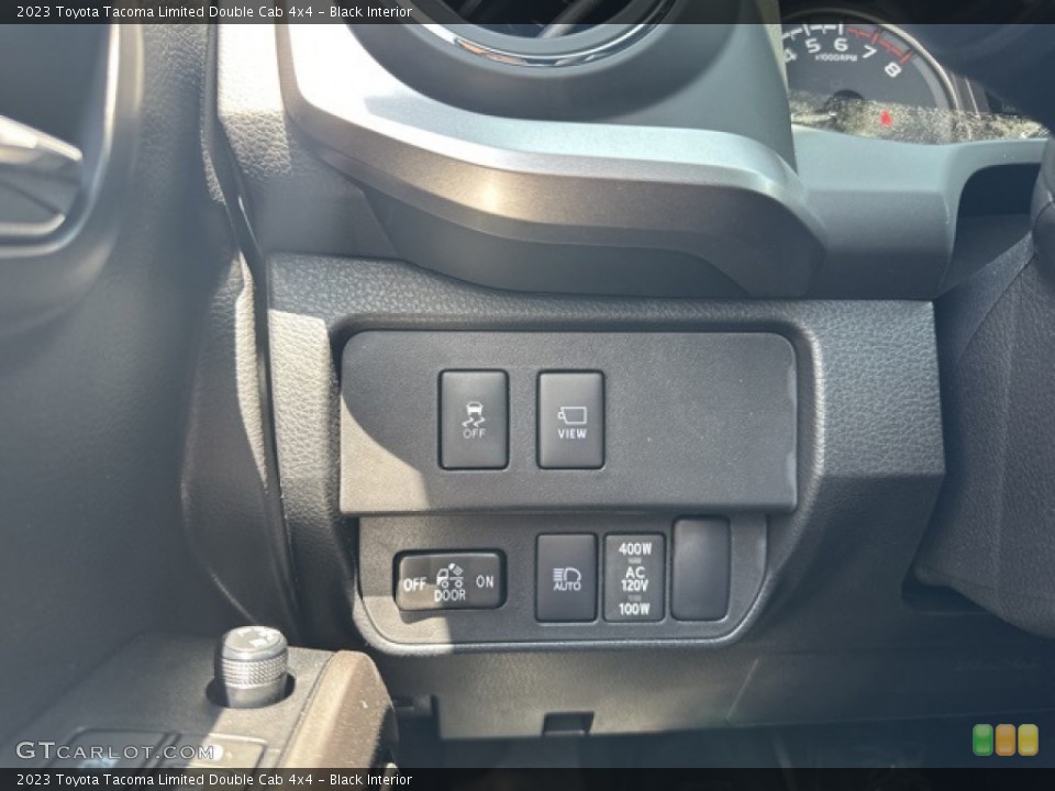 Black Interior Controls for the 2023 Toyota Tacoma Limited Double Cab 4x4 #146398364