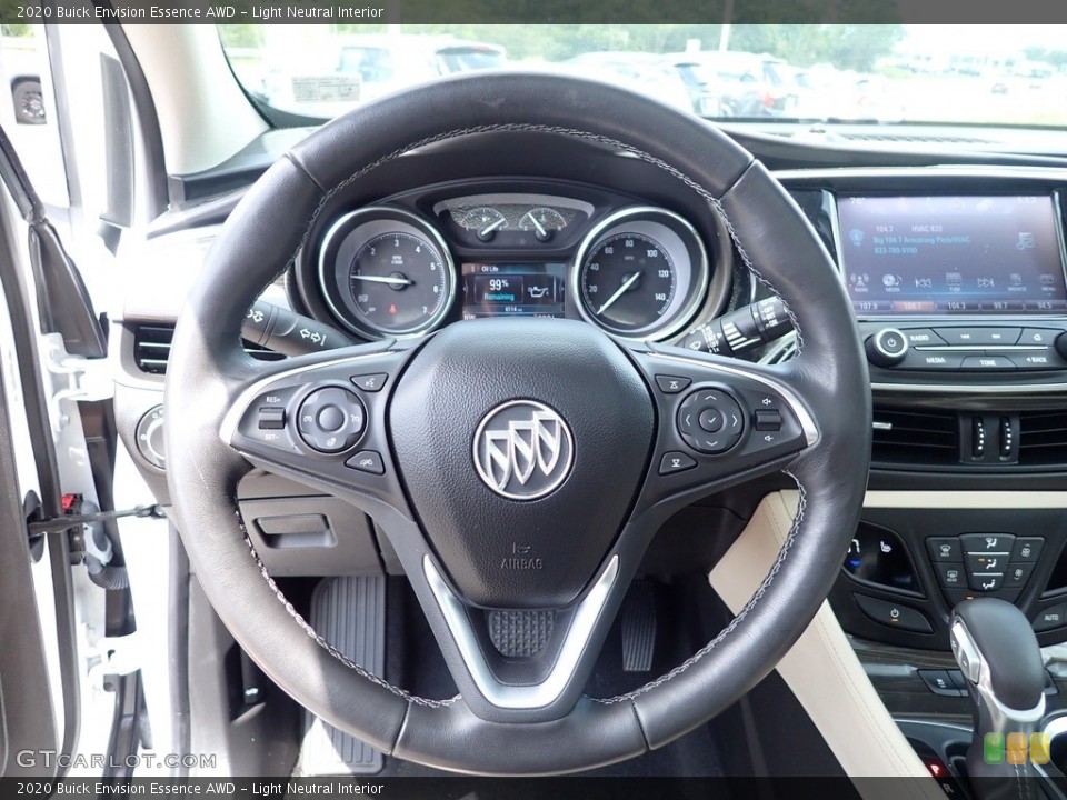 Light Neutral Interior Steering Wheel for the 2020 Buick Envision Essence AWD #146399537
