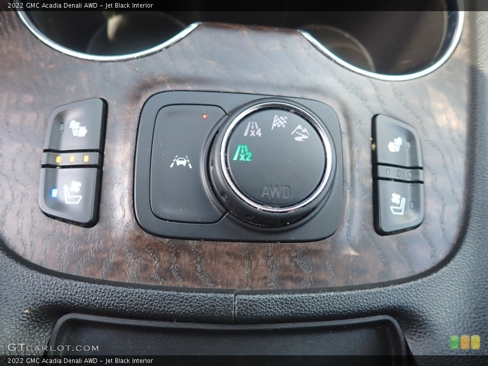 Jet Black Interior Controls for the 2022 GMC Acadia Denali AWD #146400251