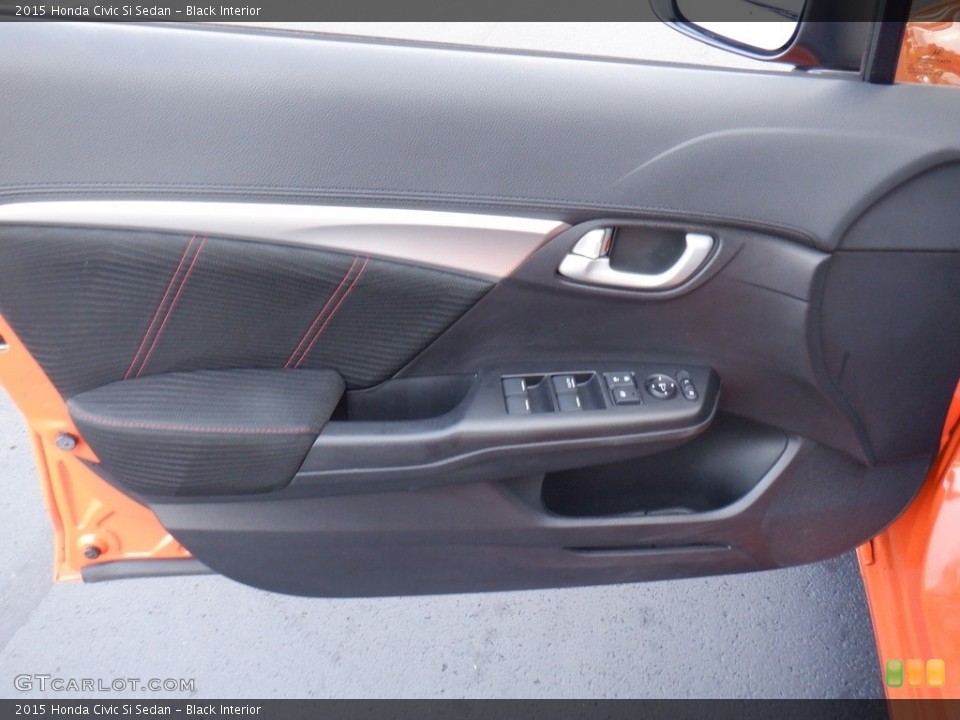 Black Interior Door Panel for the 2015 Honda Civic Si Sedan #146400275