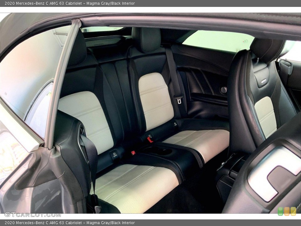Magma Gray/Black Interior Rear Seat for the 2020 Mercedes-Benz C AMG 63 Cabriolet #146401520
