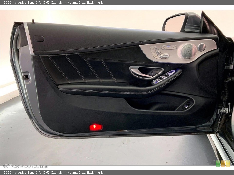 Magma Gray/Black Interior Door Panel for the 2020 Mercedes-Benz C AMG 63 Cabriolet #146401660