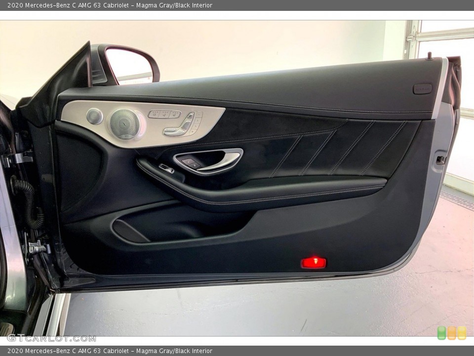 Magma Gray/Black Interior Door Panel for the 2020 Mercedes-Benz C AMG 63 Cabriolet #146401681