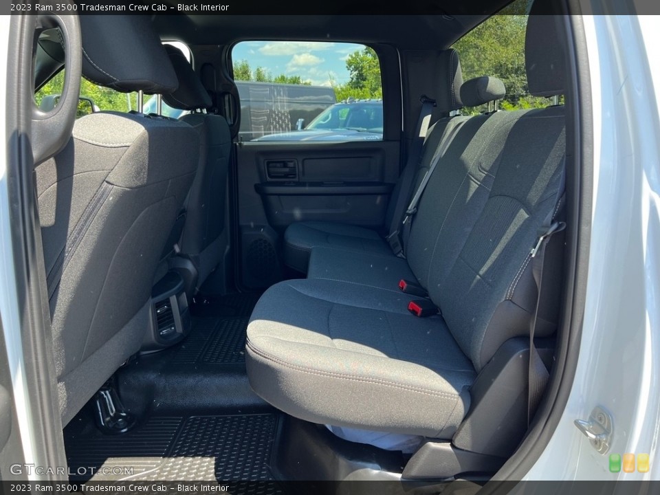Black Interior Rear Seat for the 2023 Ram 3500 Tradesman Crew Cab #146401835