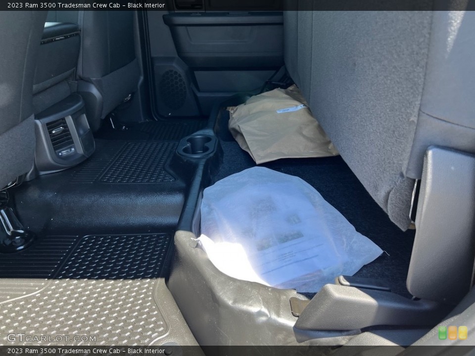 Black Interior Rear Seat for the 2023 Ram 3500 Tradesman Crew Cab #146401858